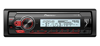 Pioneer - Pioneer Marine 4x50W, USB,iPod,Aux,Blåtand - MVH-MS410BT