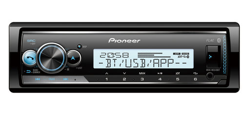 Pioneer Marine 4x50W, USB,iPod,Aux,Blåtand - MVH-MS510BT