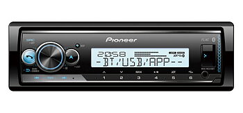 Pioneer Marine 4x50W, USB,iPod,Aux,Blåtand - MVH-MS510BT