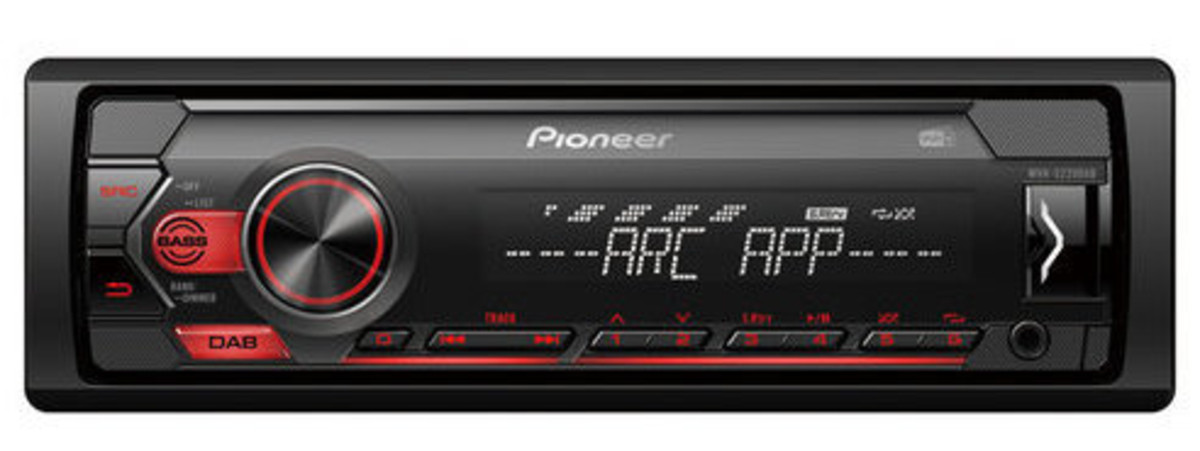 Pioneer 4x50W,DAB, USB,iPod,Aux,2 Line. - MVH-S220DAB - 2