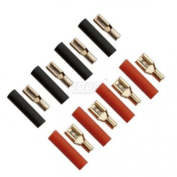 FOUR Connect 4-690755 flat connector 2.5mm2 - 2x4.8mm/2x6.3mm red + 2x4.8mm/2x6.3mm black