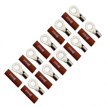 FOUR Connect 4-690941 M8 ring terminal 10mm², 10x red