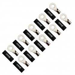 FOUR Connect 4-690962 M8 ring terminal 20mm², 10x black