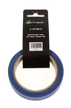 FOUR Connect 4-STS3B10 Shrink tube,  2:1 blue 10mm 3m