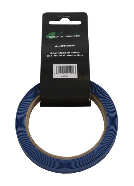 FOUR Connect 4-ST3B6 shrink tube,  2:1 blue 6.4mm 3m - 2