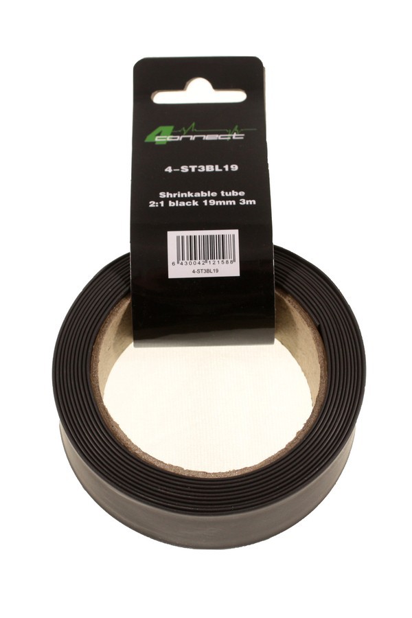 FOUR Connect 4-ST3BL19 shrink tube,  2:1 Black 19mm 3m - 2