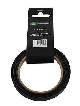 FOUR Connect 4-ST3BL6 shrink tube,  2:1 Black 6.4mm 3m