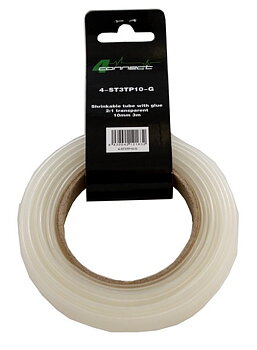 FOUR Connect 4-ST3TP10-G shrink tube with glue,  2:1 trasnparent, 10mm 3m