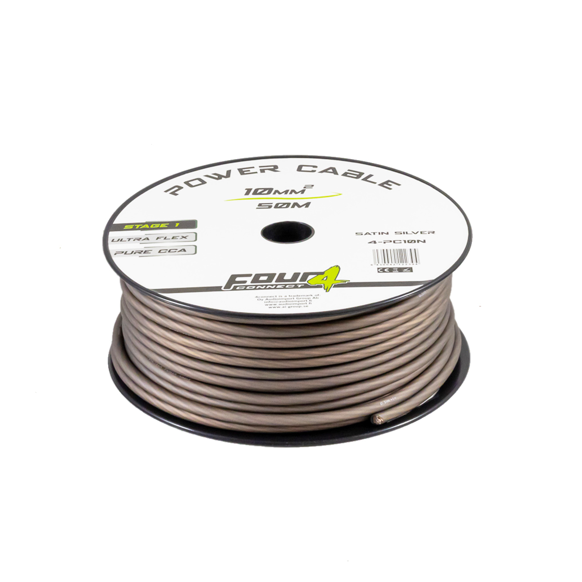 FOUR Connect 4-PC10N power cable 10mm2  grey 50m - 4