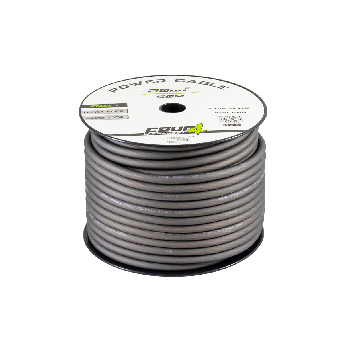 FOUR Connect 4-PC20N power cable 20mm2 grey 50m - 4