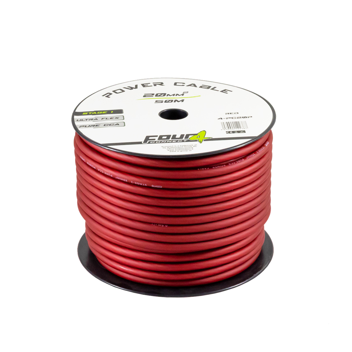 FOUR Connect 4-PC20P power cable 20mm2 red 50m - 4