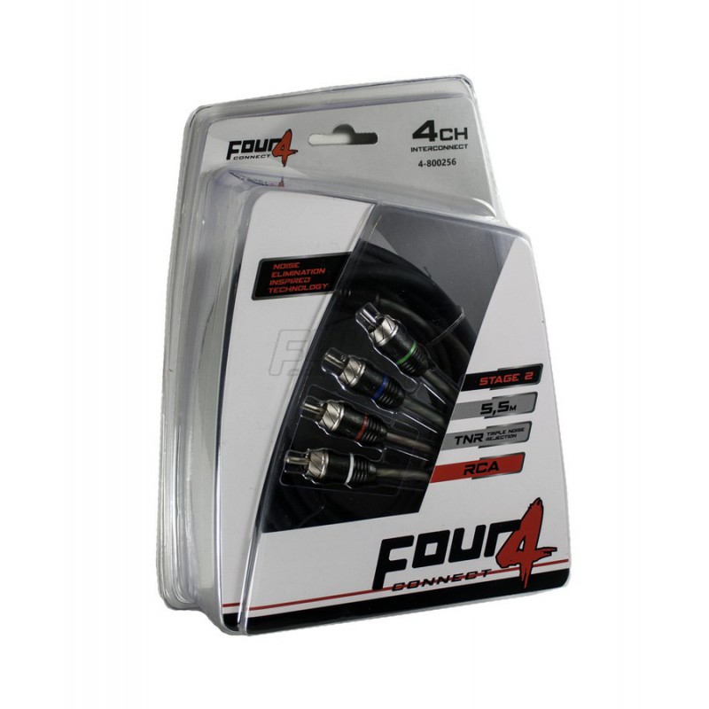 FOUR Connect 4-800256 STAGE2 RCA-cable 5.5m, 4ch