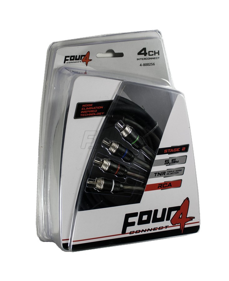 FOUR Connect 4-800256 STAGE2 RCA-cable 5.5m, 4ch - 6