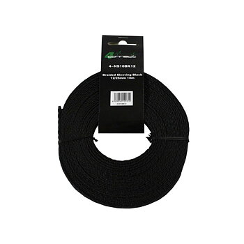 FOUR Connect 4-NS10BK12 fabric/nylonsock Black 12/25mm 10m