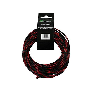 FOUR Connect 4-NS10BR6 nylonsock red/black  6/12mm 10m