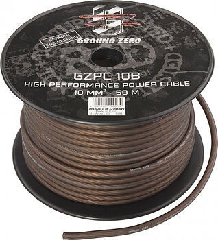 Ground Zero high quality power cable 10mm2 brown 50m