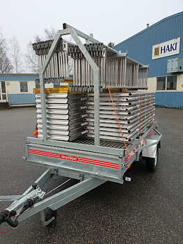 HAKI Ram aluminium på släp 123m2