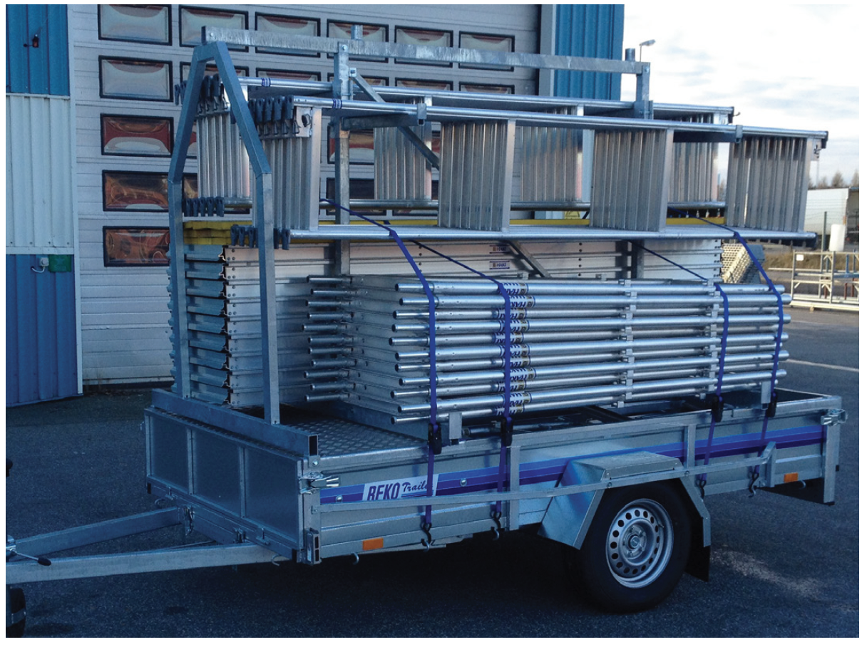 HAKI Ram aluminium på släp 123m2 - 3
