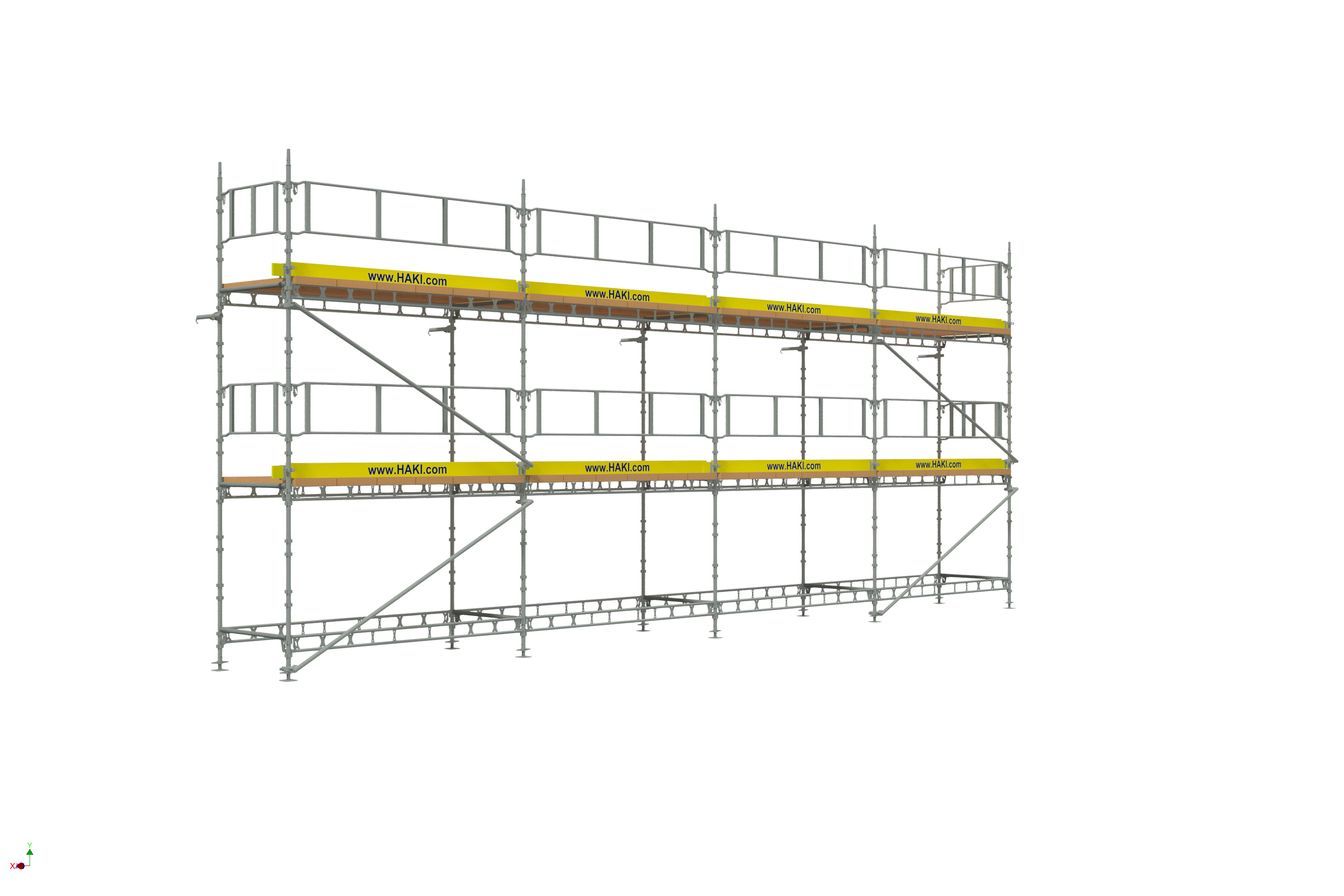 Byggställning från HAKI Komplett 12x6 meter, 140cm trall
