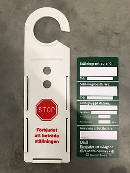 Ställningsskylt / Grönskylt 
