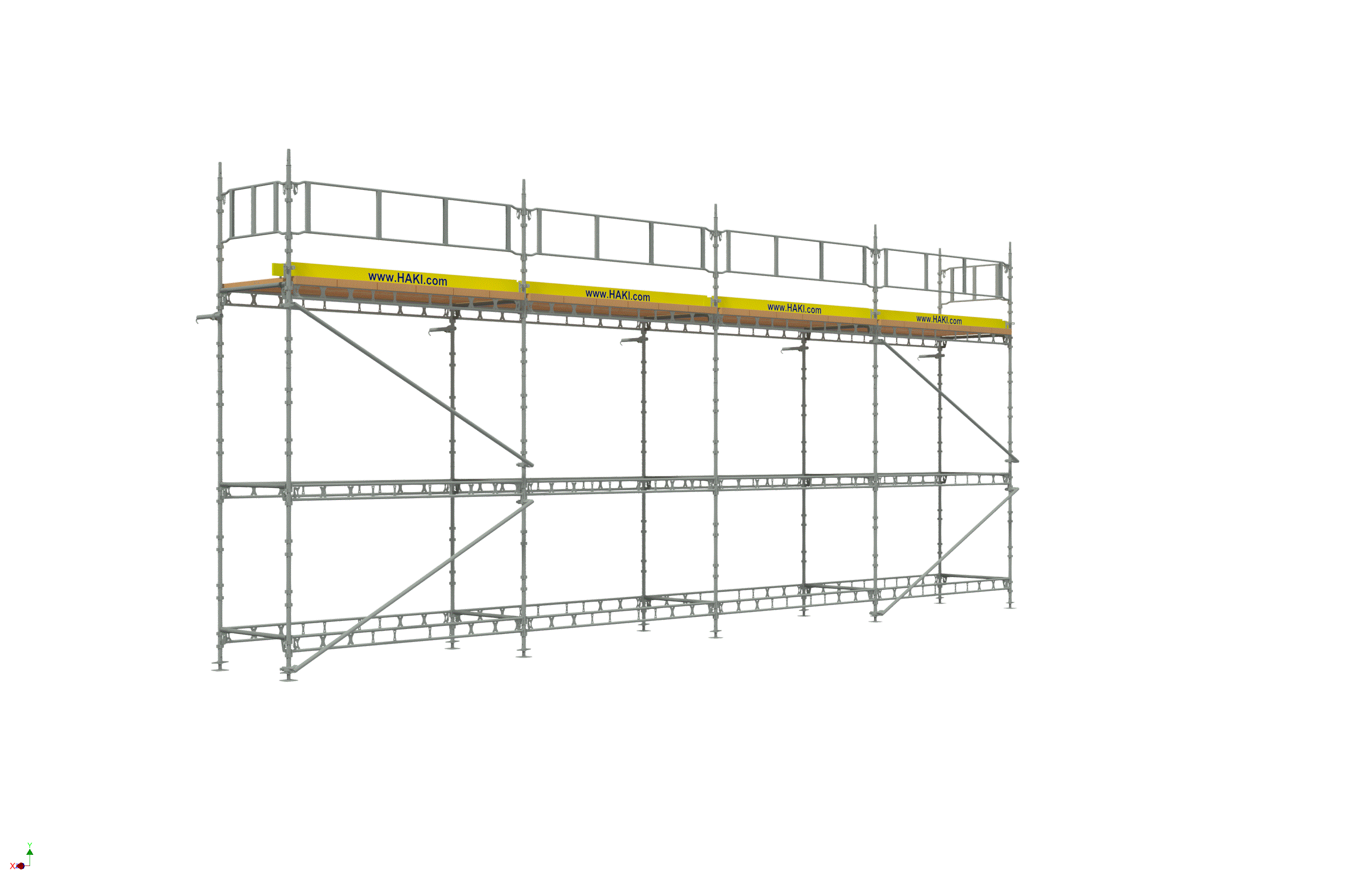 Byggställning från HAKI Komplett 12x6 meter, 140cm trall