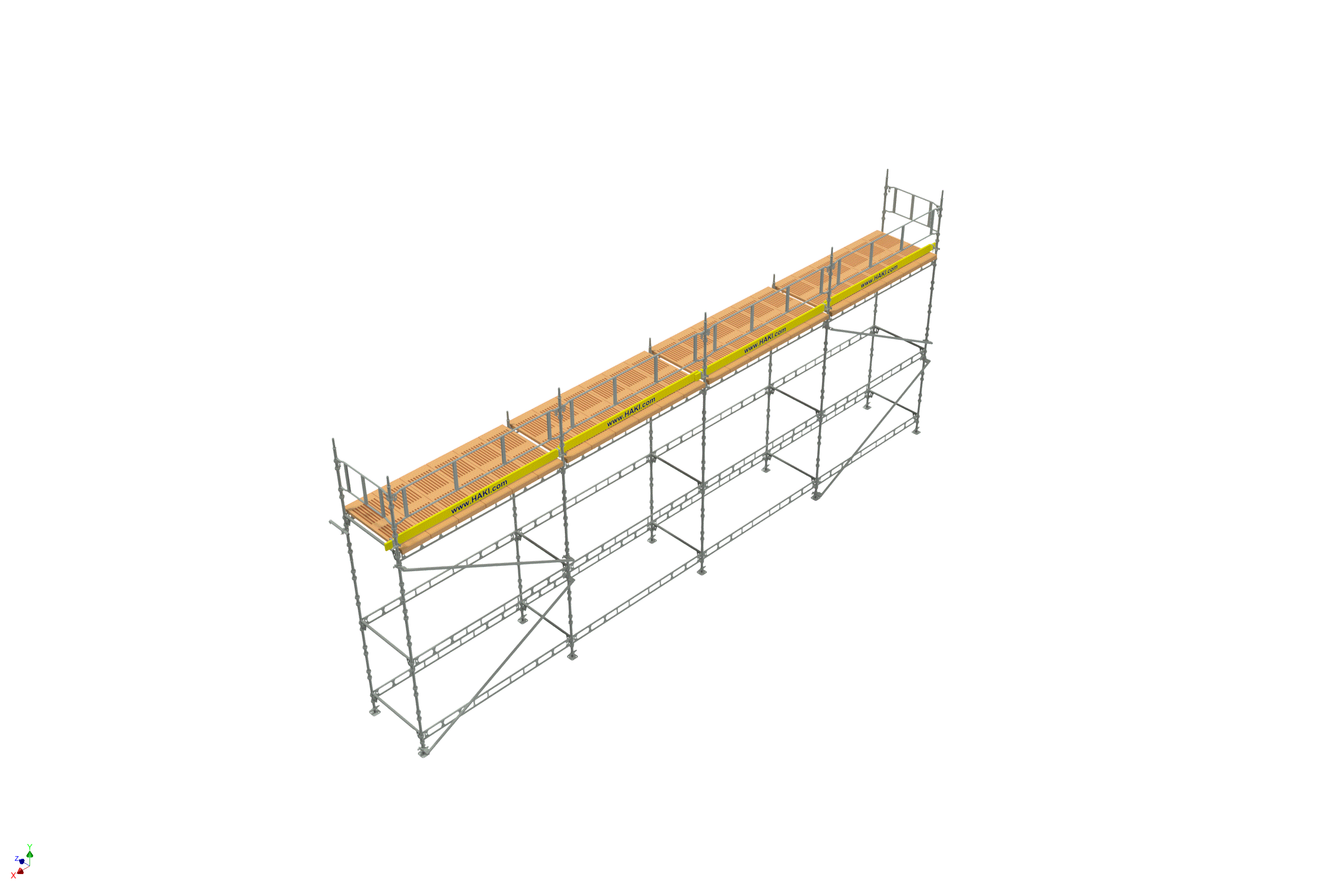 Byggställning från HAKI Komplett 12x6 meter, 140cm trall - 2