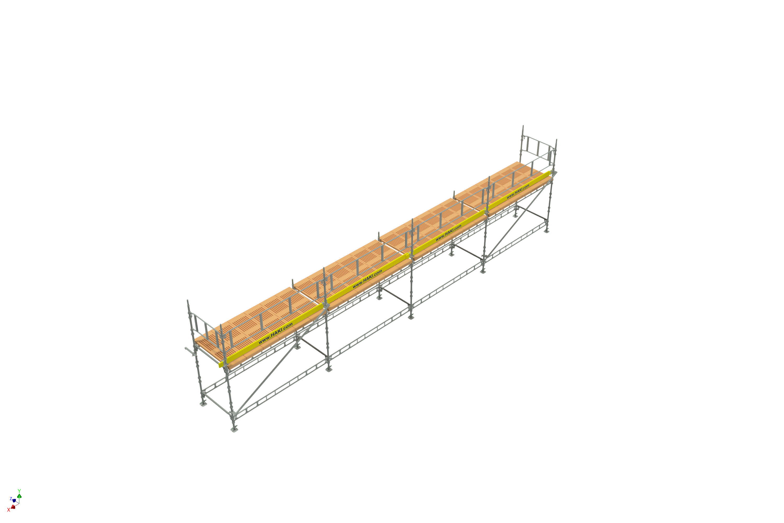 Byggställning från HAKI Komplett 12x4 meter, 140cm trall - 2