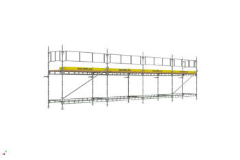 Byggställning från HAKI Komplett 12x4 meter, 140cm trall