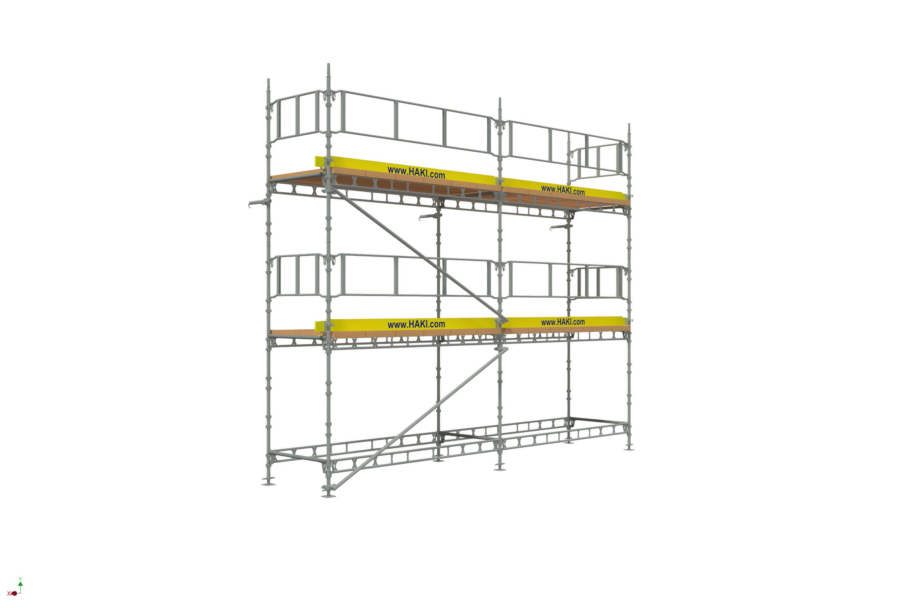 Byggställning från HAKI Komplett 6x6 meter, 195cm trall