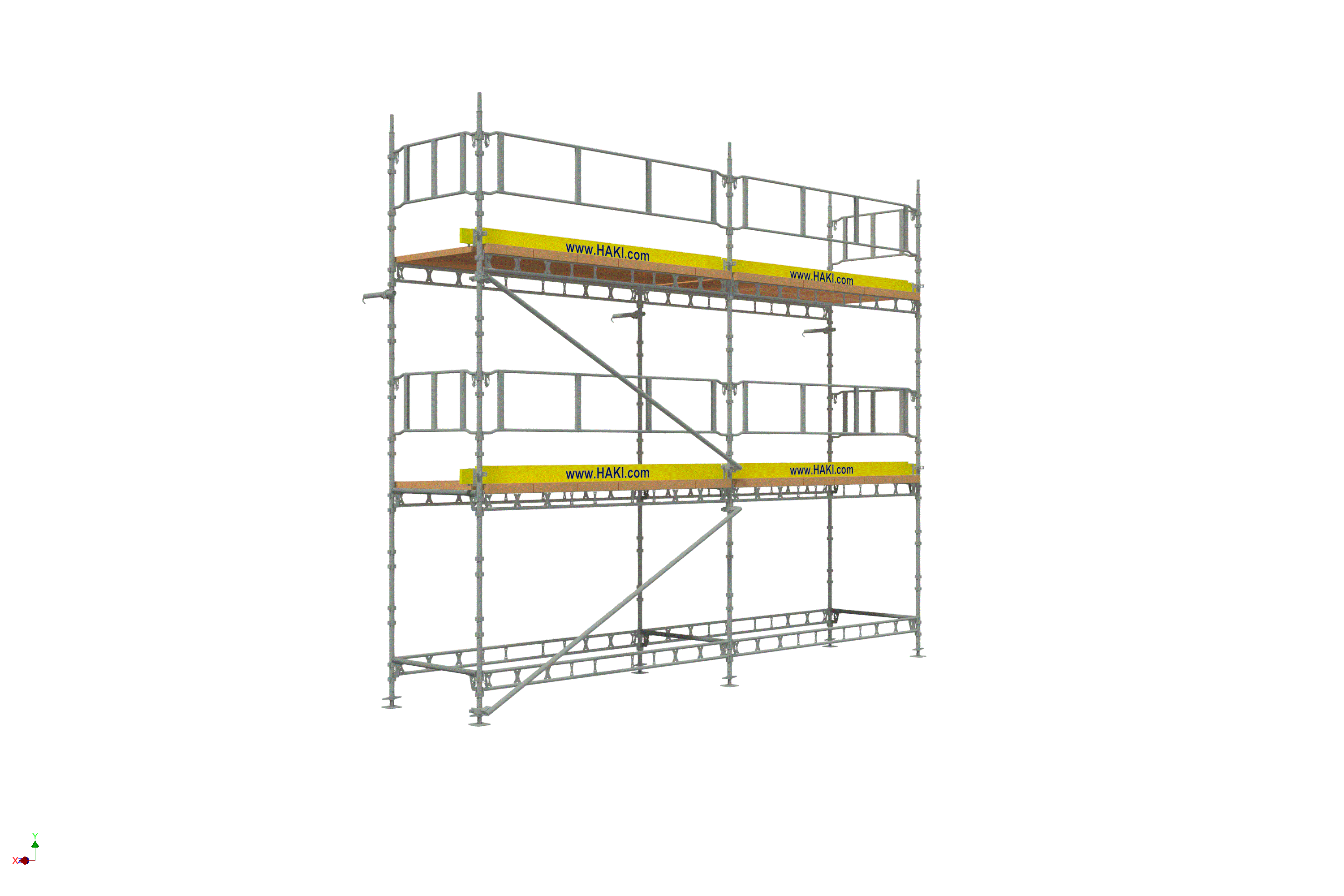Byggställning från HAKI Komplett 6x6 meter, 140cm trall