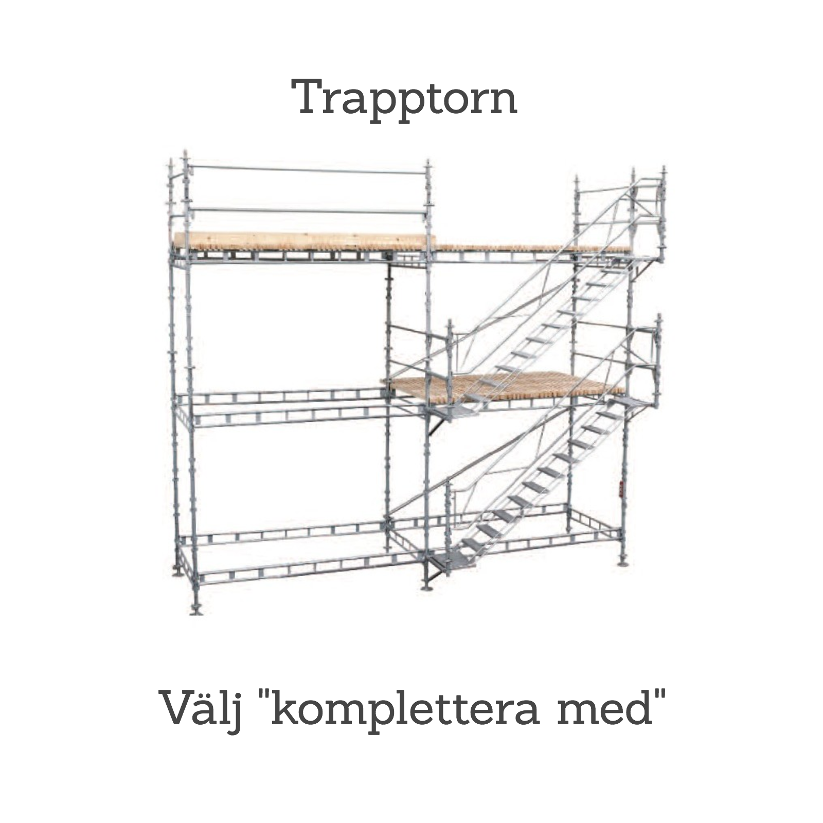 Byggställning från Unihak Komplett gavelställning  9 x 6+8 meter, 140cm trall - 8
