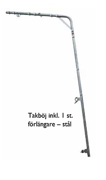 Takböj inkl. 1st förlängare - stål