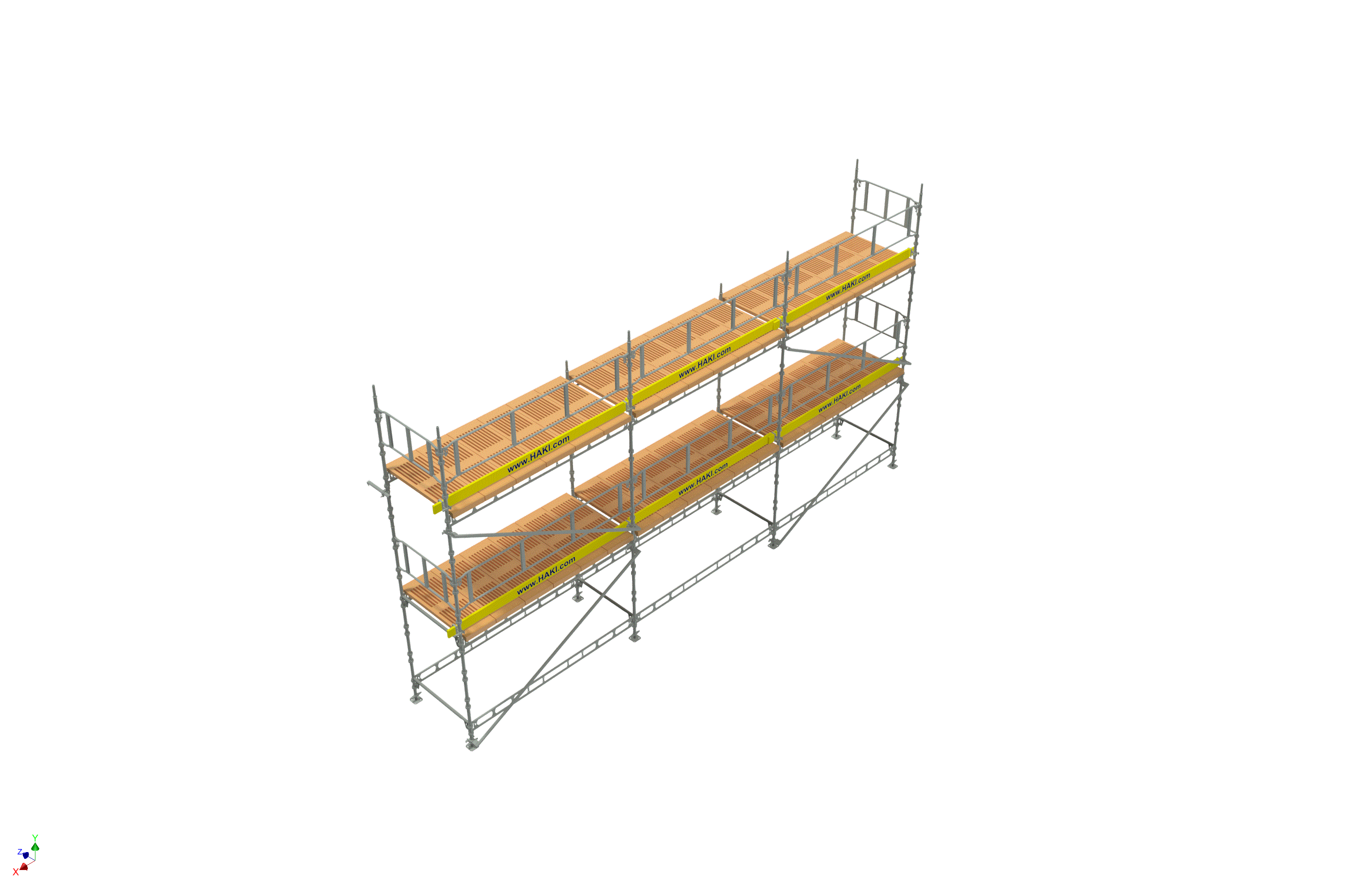 Byggställning från HAKI Komplett 9x6 meter, 195cm trall - 2