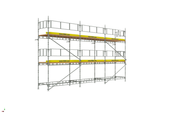 Byggställning från HAKI Komplett 9x6 meter, 140cm trall