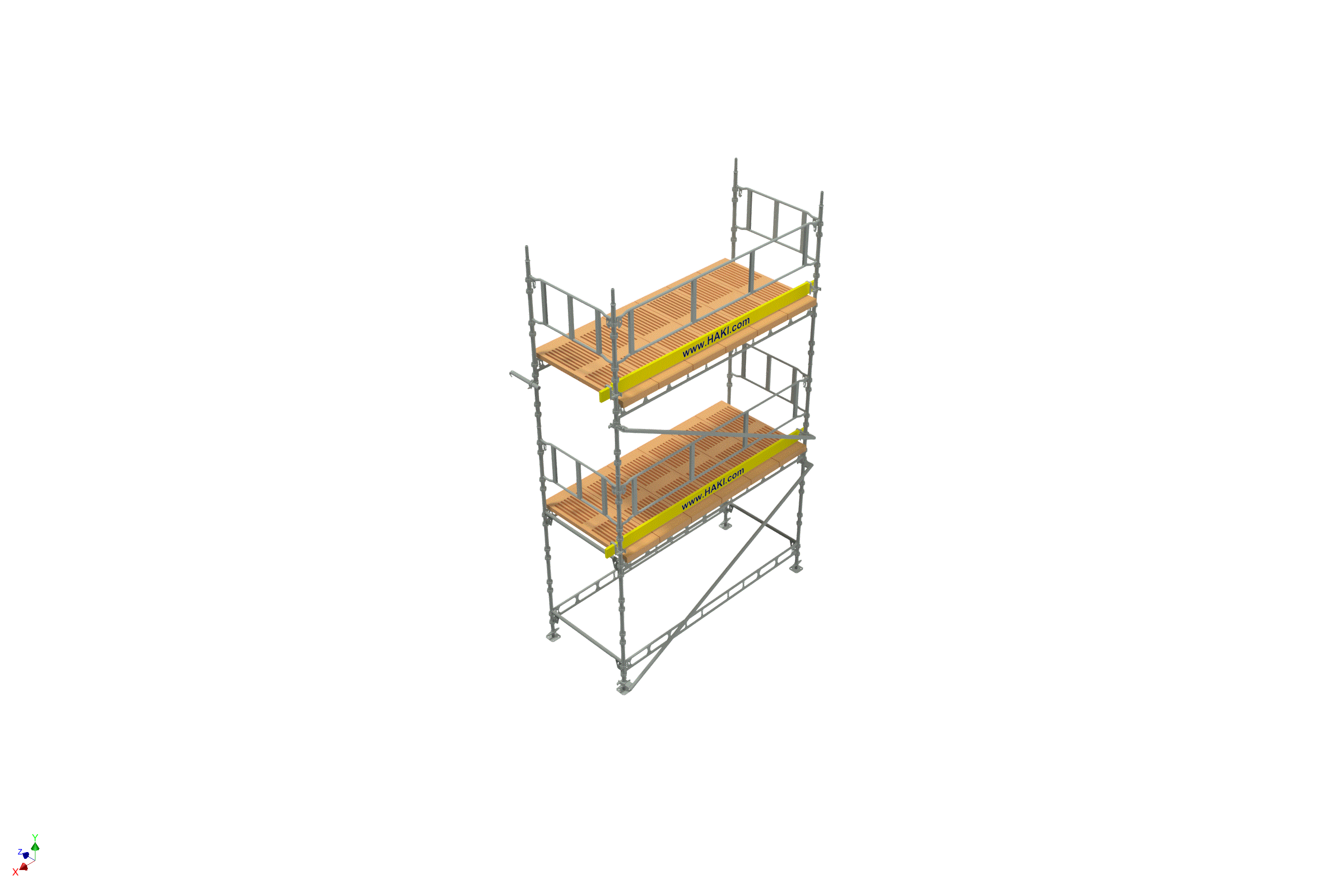 Byggställning från HAKI Komplett 3x6 meter, 140cm trall - 2
