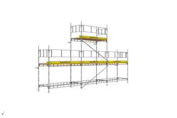 Byggställning från HAKI Komplett 9 x 4+6 meter, 195cm trall