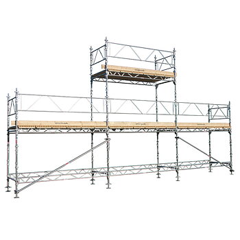 Byggställning från unihak Komplett 9 x 4+6 meter, 140cm trall