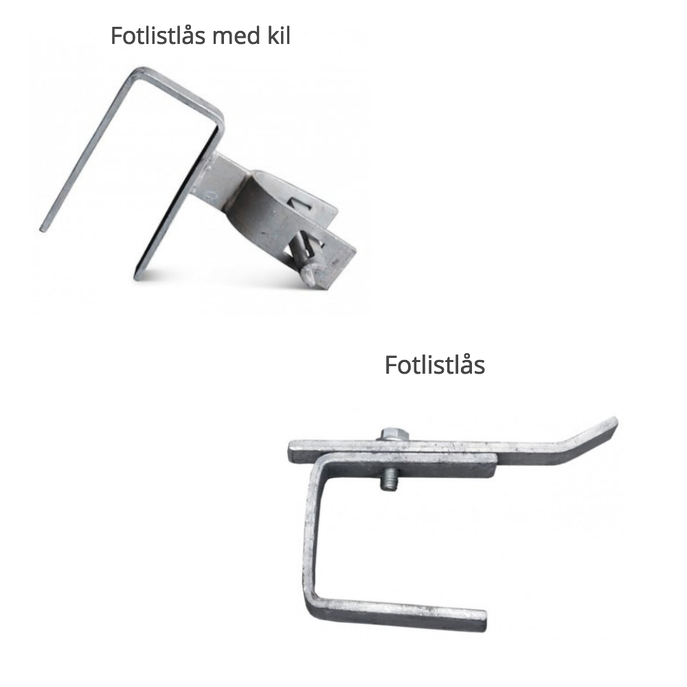 Fotlistlås