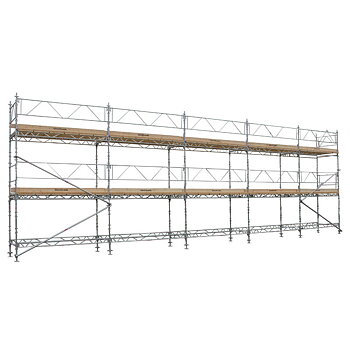 Byggställning från Unihak 15x6 meter, 140cm trall - 2 bomlag