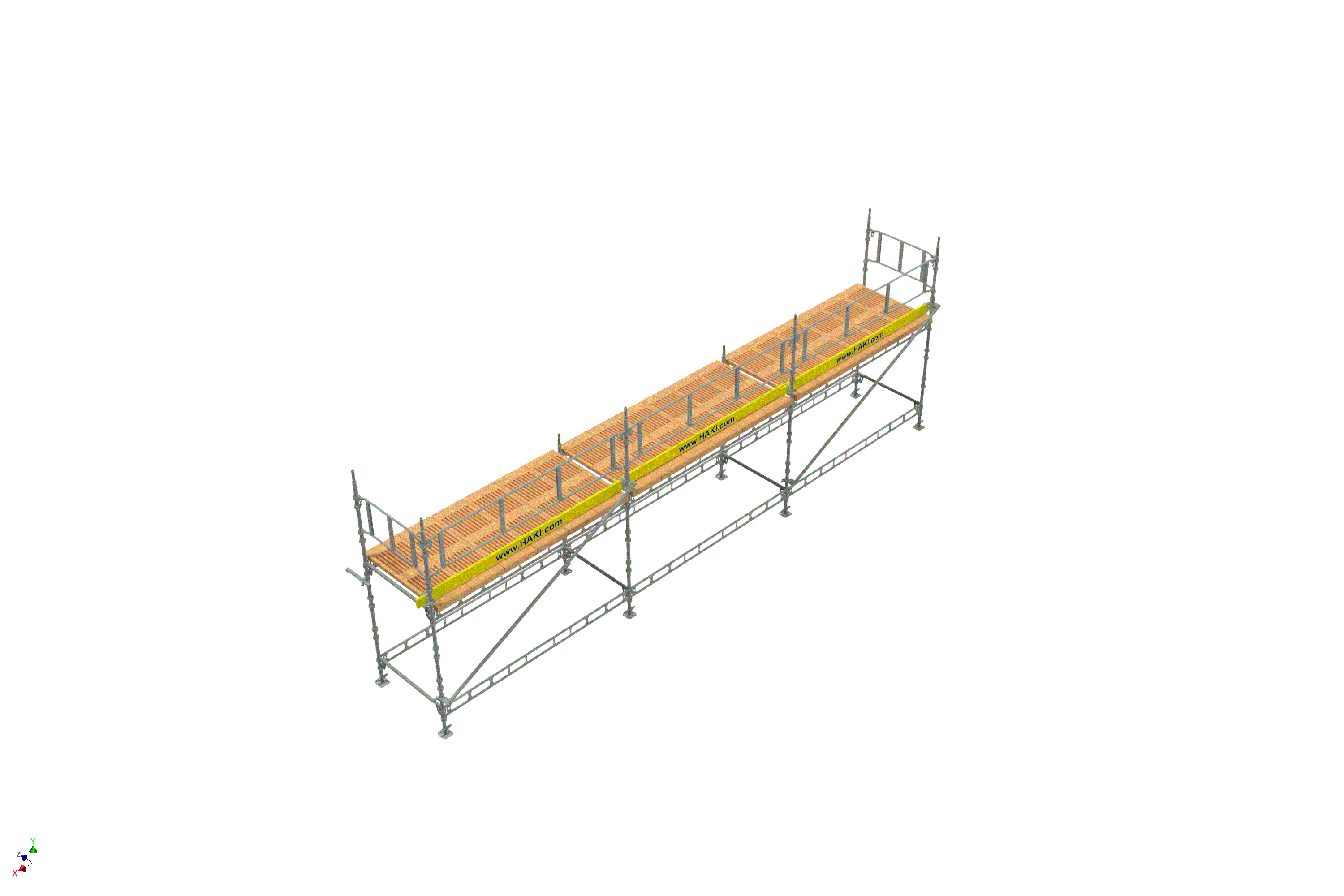 Byggställning från HAKI Komplett 9x4 meter, 140cm trall - 2