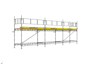 Byggställning från HAKI Komplett 9x4 meter, 140cm trall