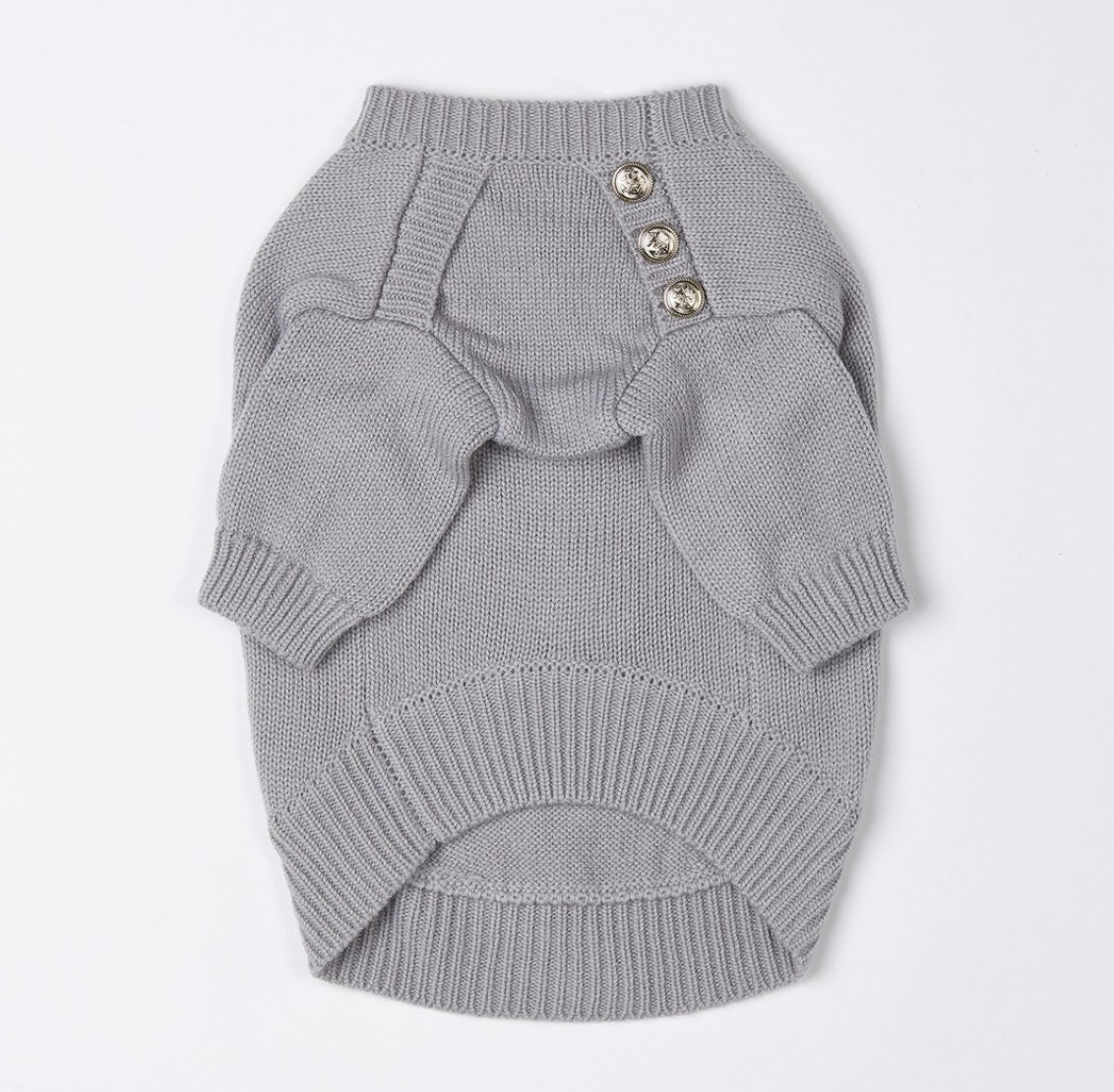 Overglam Buttom Jumper Grey