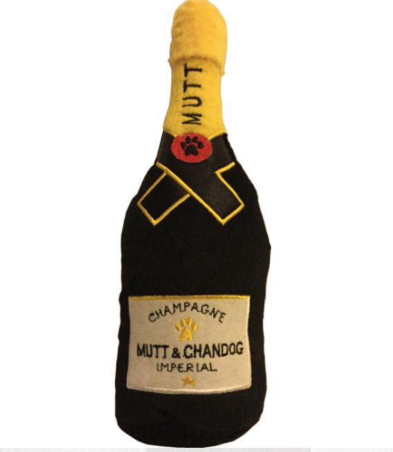 Dog Diggin Designs Mutt Dog Champagne Bottle - 2