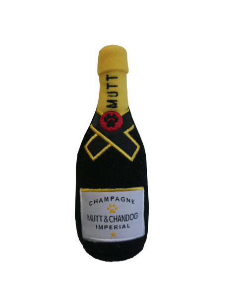 Dog Diggin Designs Mutt Dog Champagne Bottle