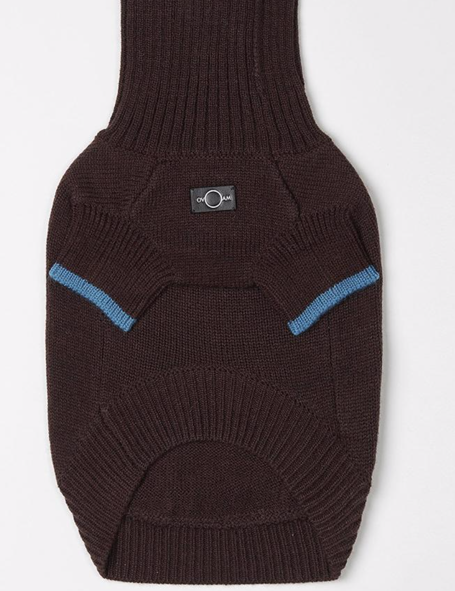 Overglam Turtleneck Sweater Brown/Bordeaux