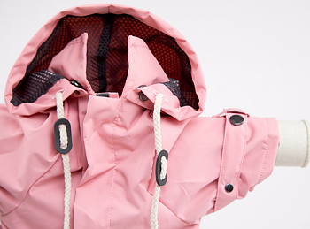 Max Bone Raincoat Dog Pink