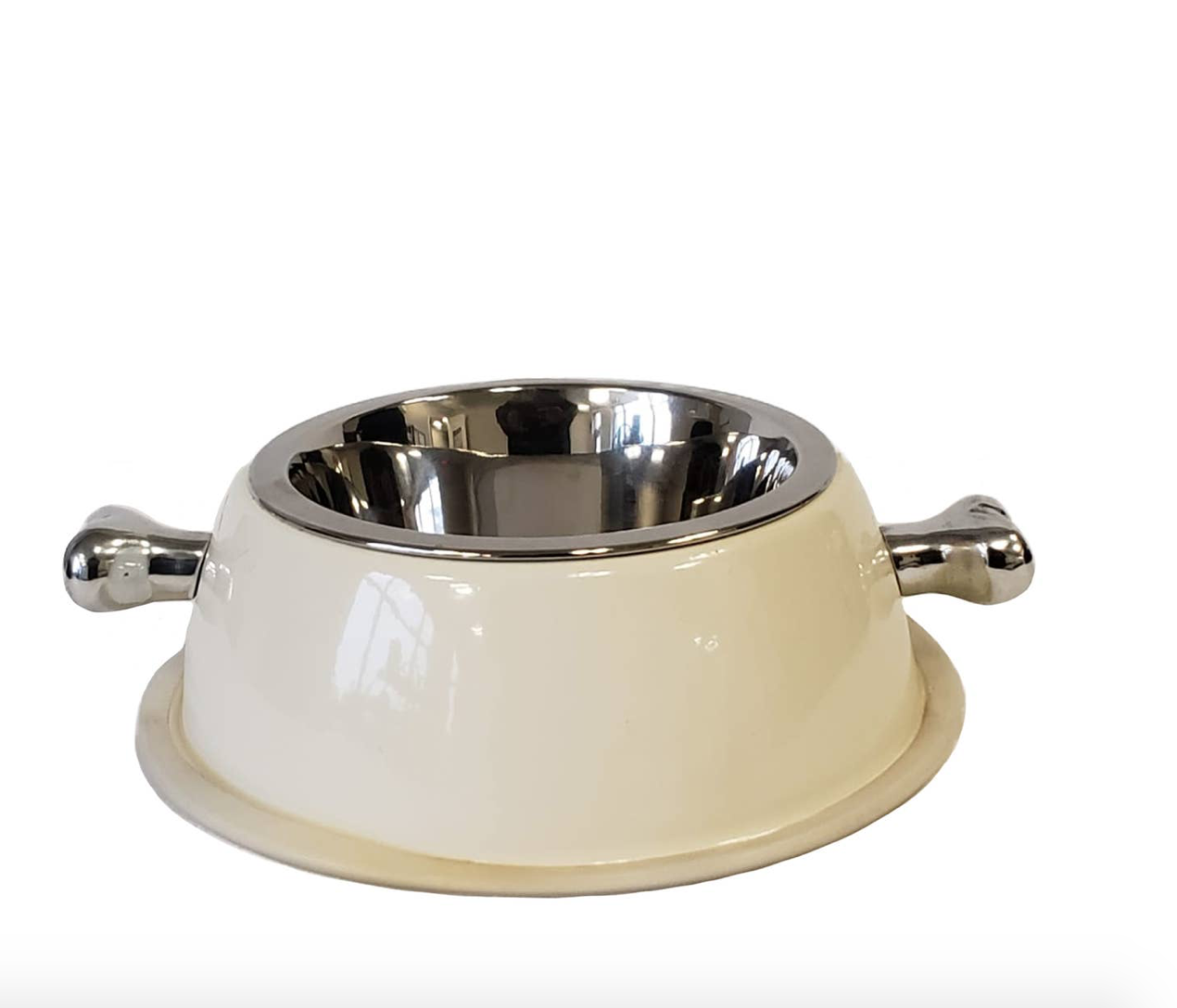 Jojo Modern Pets Cream Colored Food Bowl
