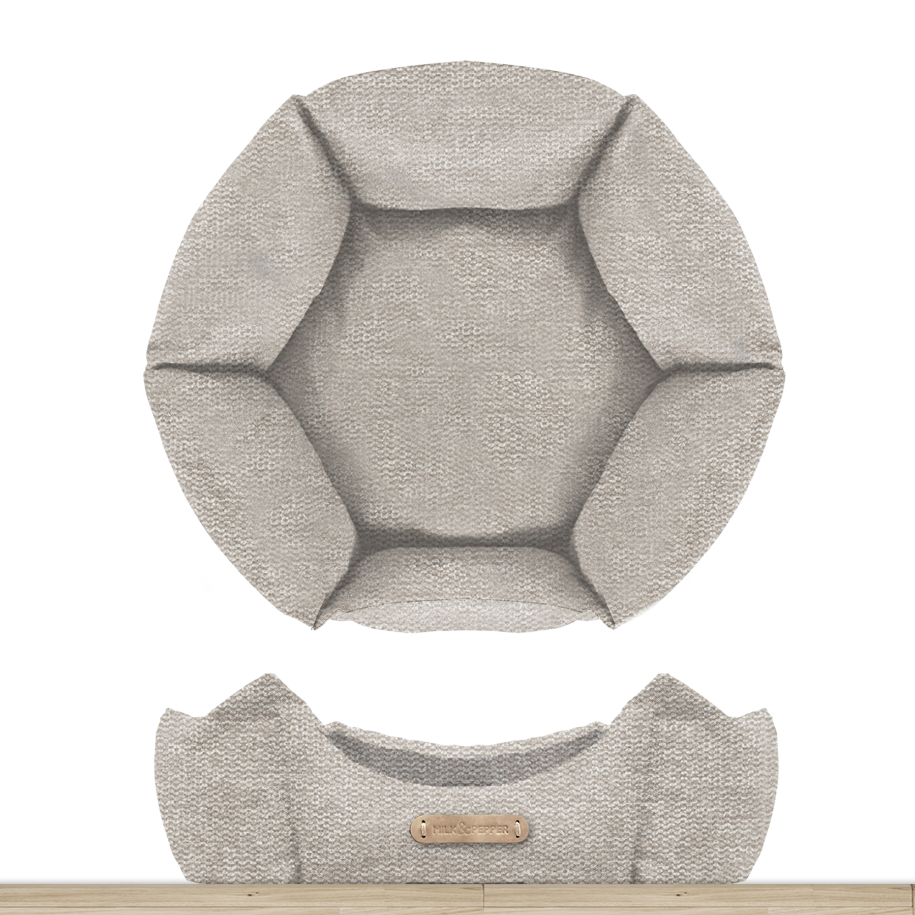 Milk & Pepper Aran Taupe Hexagonal Sofa - 2