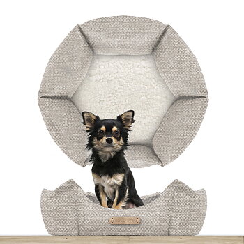 Milk & Pepper Aran Taupe Hexagonal Sofa