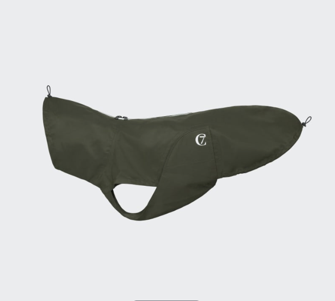 Cloud7 Dog Rain Jacket Dublin Dark Olive